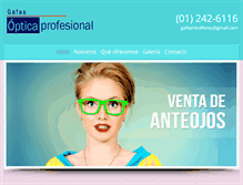 Tablet Screenshot of gafasmiraflores.com